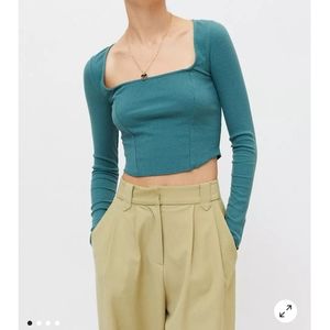 Urban Outfitters Meg Square Neck Top